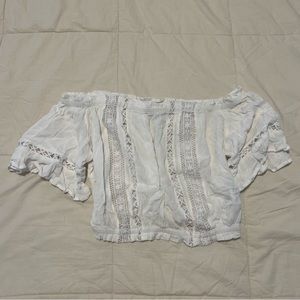 Off-the-shoulder crop top